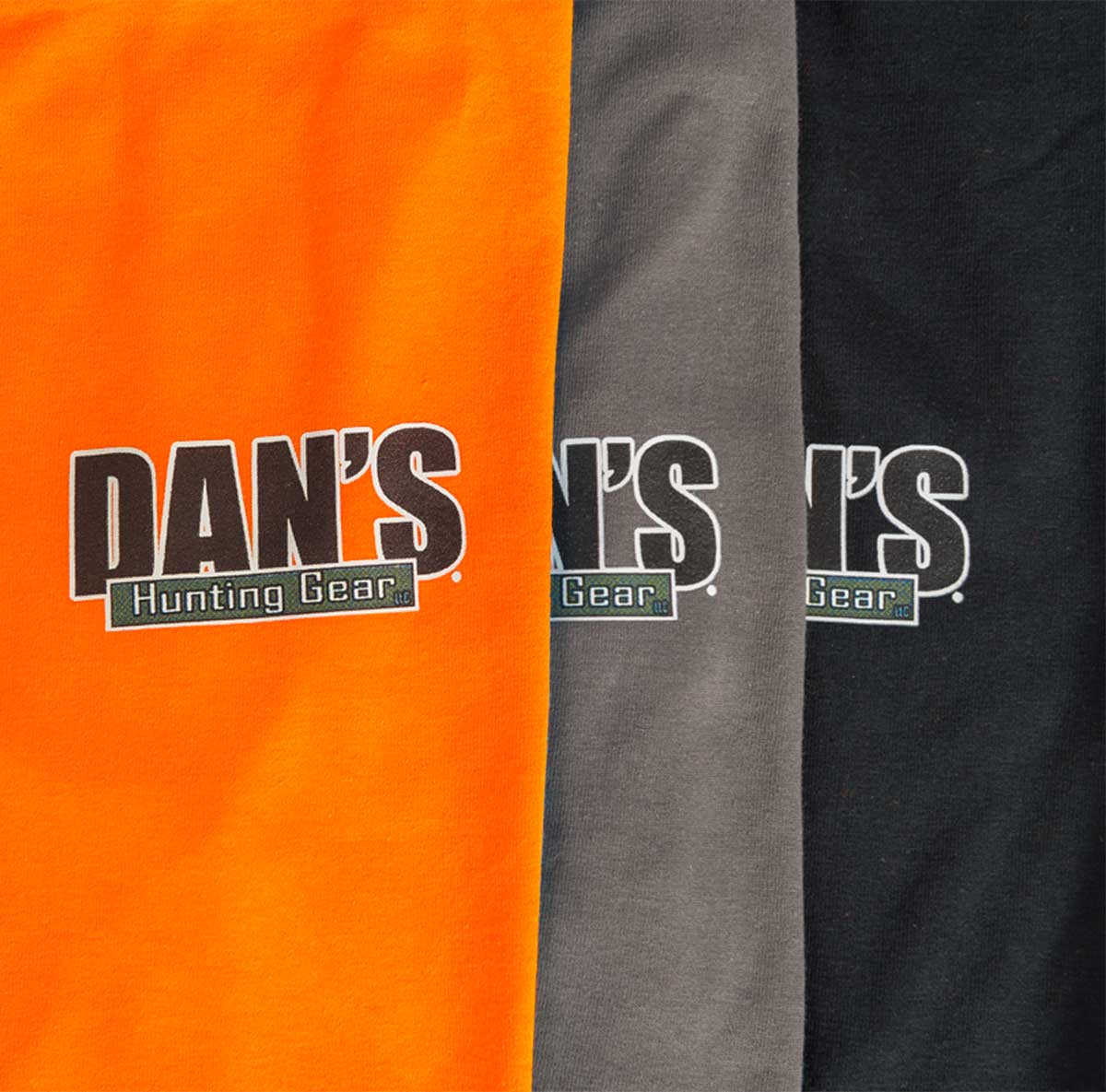 Orange, Charcoal, Black Men's T-Shirts
